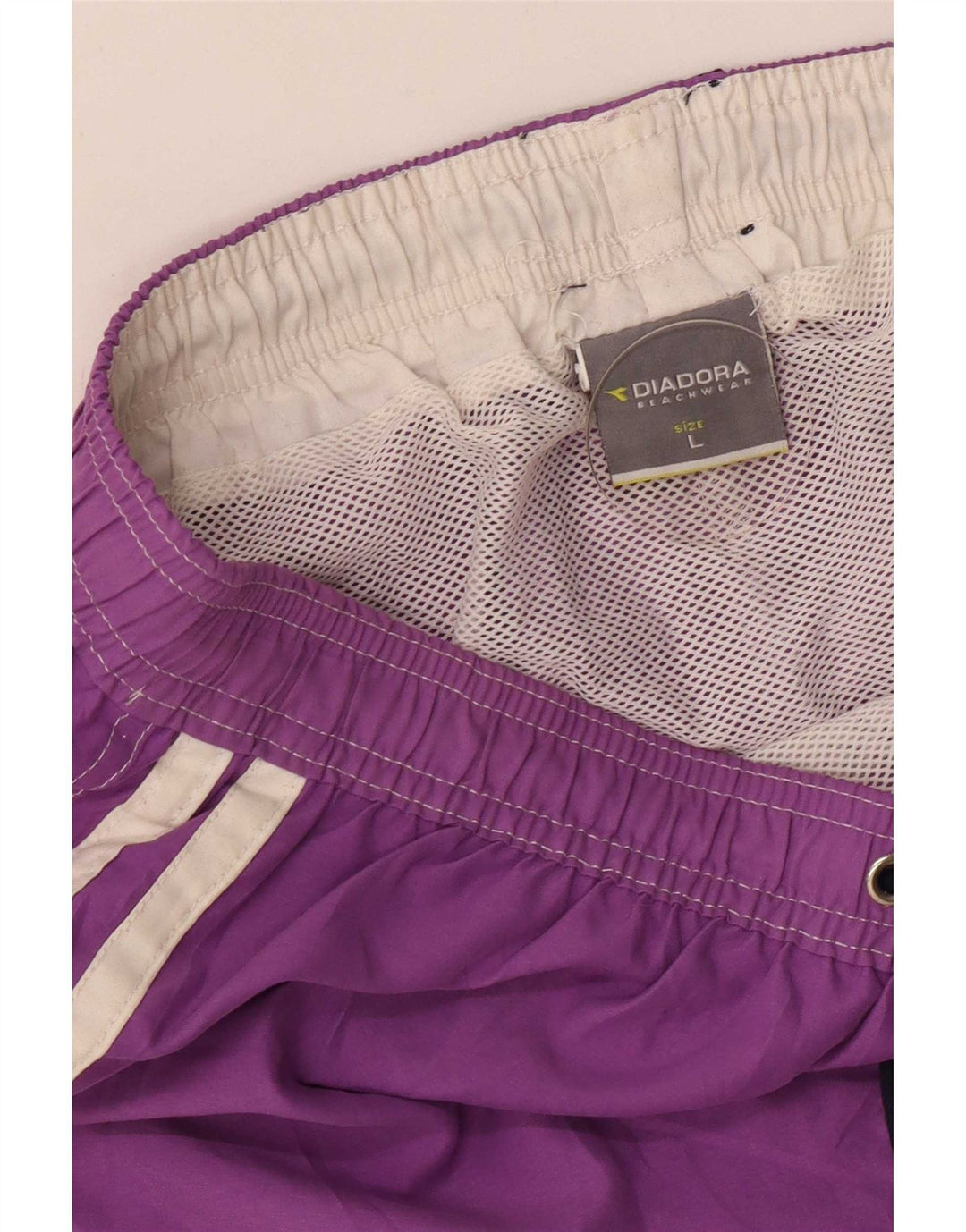 Diadora Bañador Corto Hombre Poliéster Morado Grande