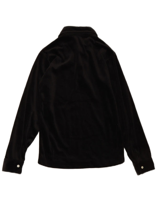 Ralph Lauren Polo de manga larga para mujer UK 8 Small Algodón negro