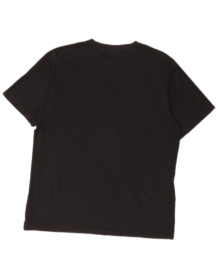 DKNY Camiseta para hombre Top grande de algodón negro