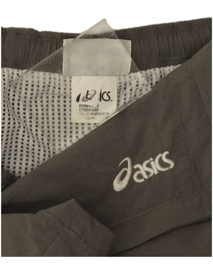 Asics - Pantalones cortos deportivos para hombre, talla grande, poliamida gris