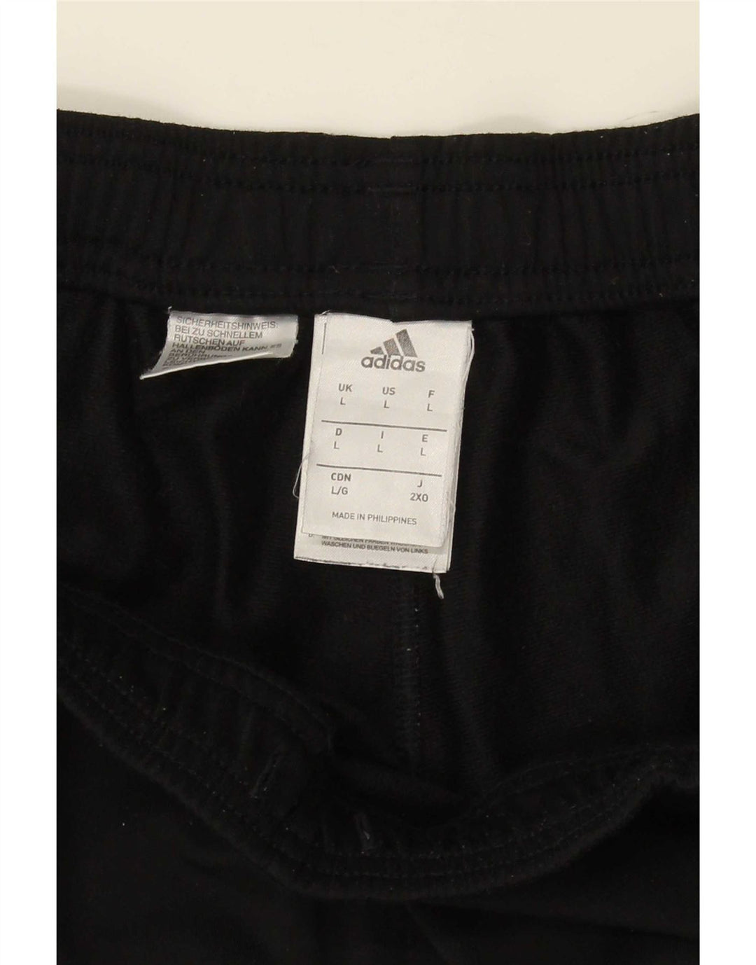 Pantalón De Chándal Adidas Hombre Grande Negro Poliéster