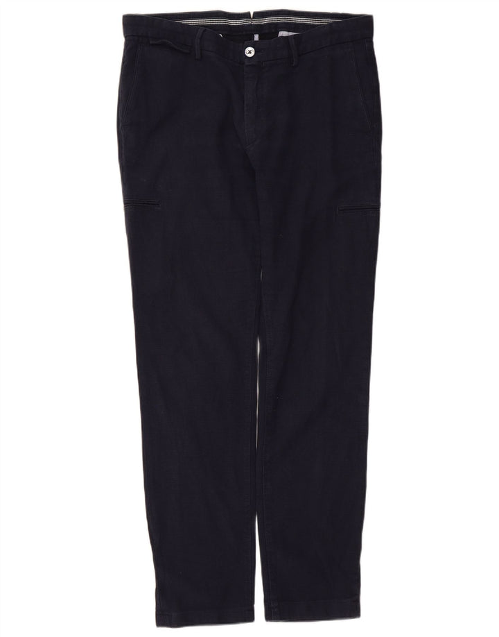 Massimo Dutti Pantalón Cargo Slim Hombre EU 40 Medium W31 L29 Azul Marino