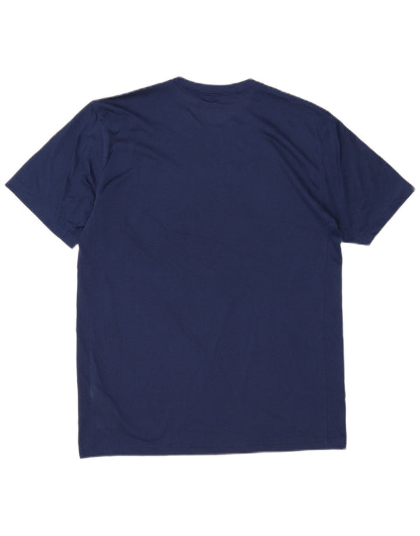Camiseta Nike Dri Fit Graphic para hombre Top medio azul marino Poliéster