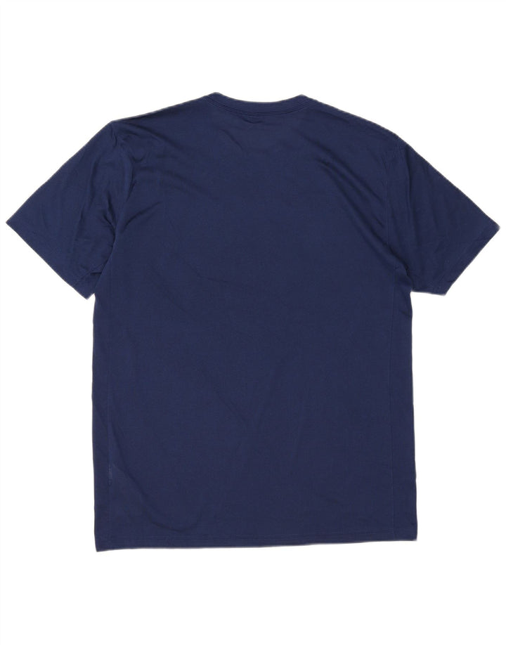 Camiseta Nike Dri Fit Graphic para hombre Top medio azul marino Poliéster