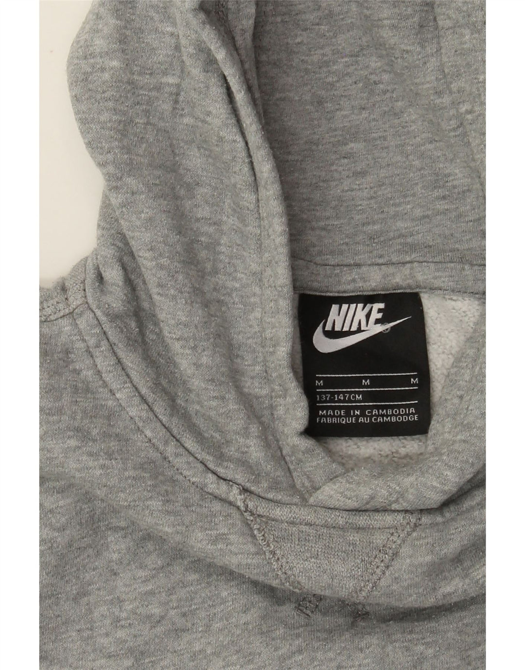 Nike Jersey con capucha para niños de 10 a 11 años, color gris medio moteado