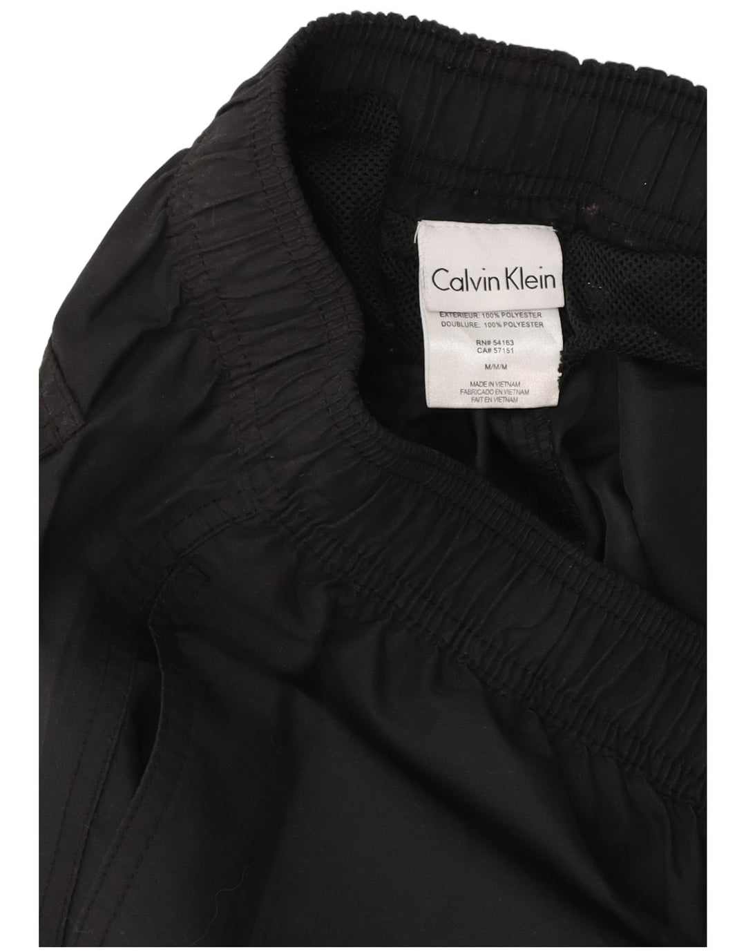 Calvin Klein Shorts De Baño Gráfico Para Hombre Poliéster Negro Mediano