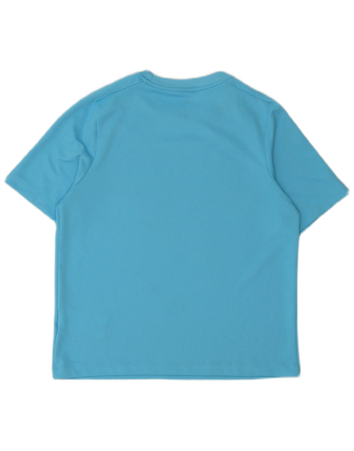 Nike Boys Dri Fit Graphic Camiseta Top 12-13 años Grande Azul Poliéster
