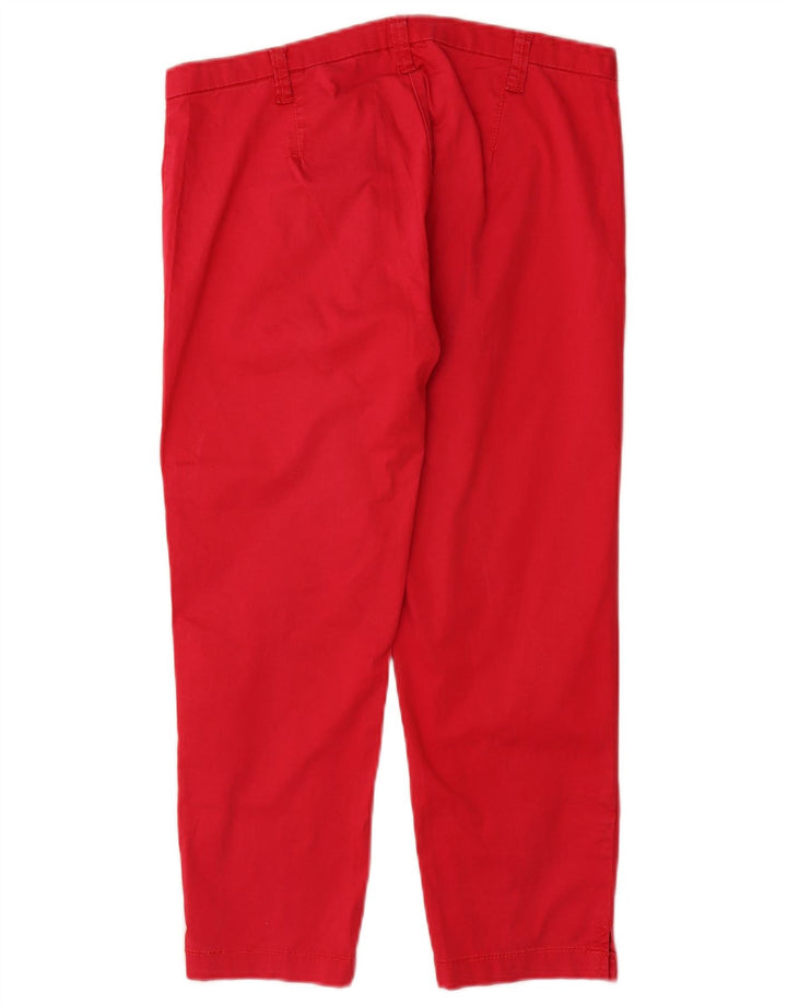 CARRERA Pantalones capri ajustados para mujer W30 L24 Rojo