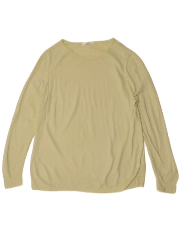 Marks & Spencer Jersey con Cuello Barco para Mujer UK 20 2XL Acrílico Amarillo