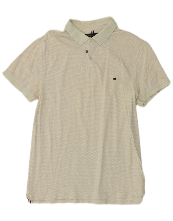 Polo Tommy Hilfiger Hombre XL Verde Manchado