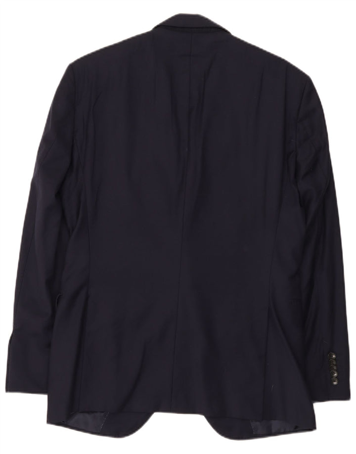 Hugo Boss Chaqueta tipo blazer a medida con 2 botones para hombre UK 36 Small Azul marino
