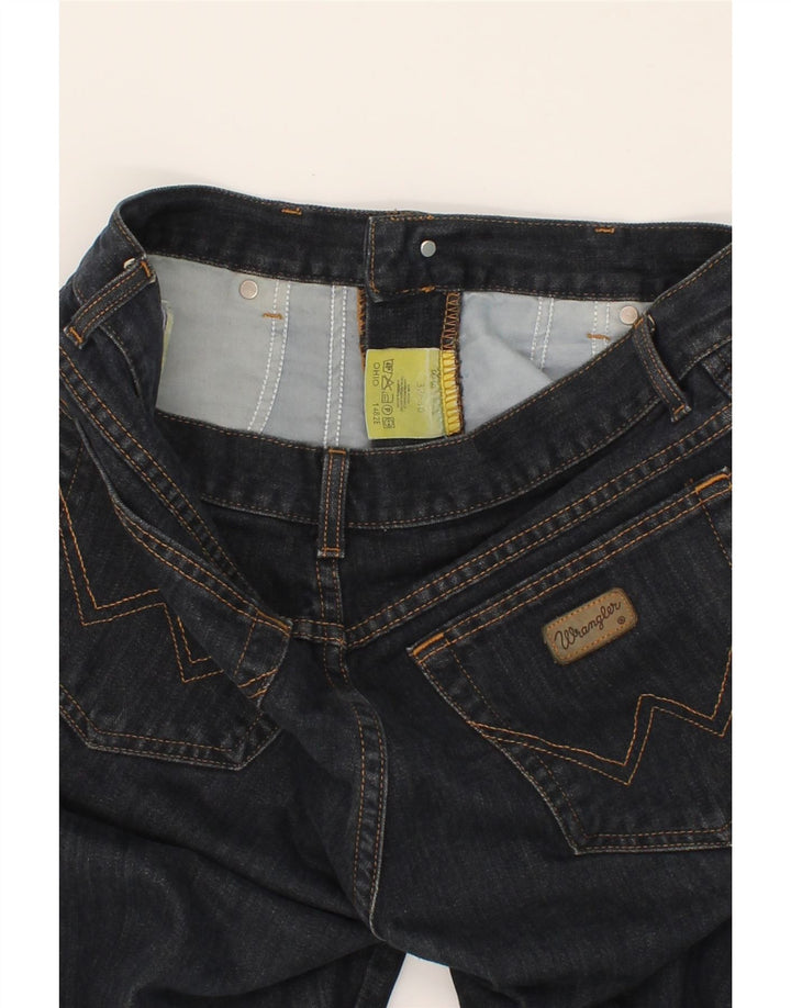 WRANGLER Vaqueros rectos para hombre W32 L30 Algodón azul marino
