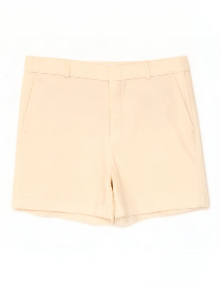Zara Mujer Pantalones Cortos Chinos Pequeños W27 Blanco