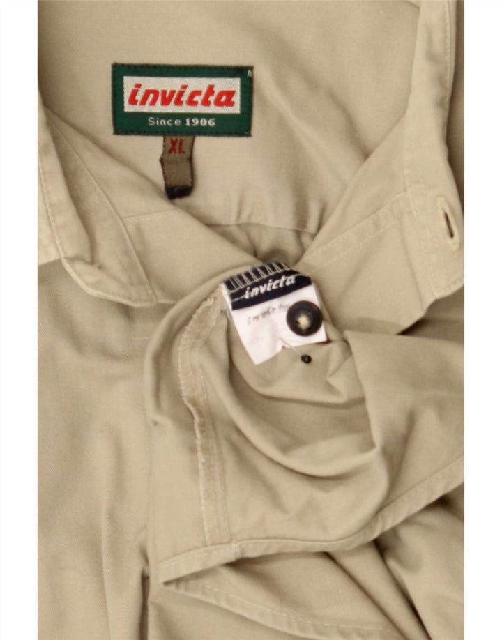 Camisa Hombre Invicta XL Algodón Beige