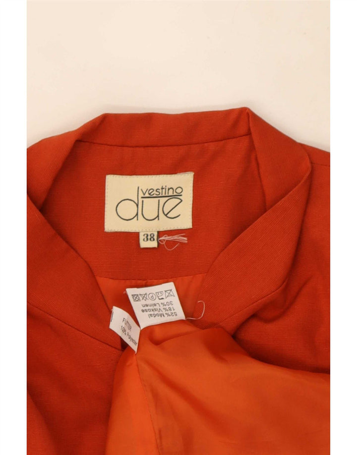 Vestino Due Abrigo para Mujer EU 38 Medio Naranja Paisley Modal