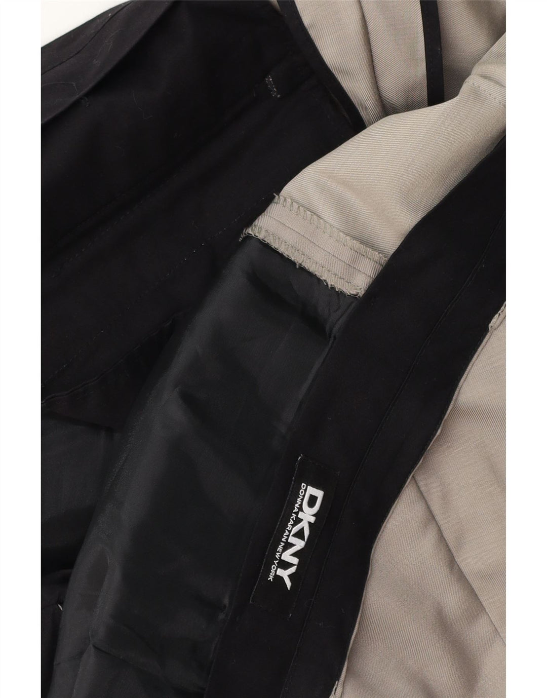 DKNY Mens Straight Suit Trousers W36 L31 Grey