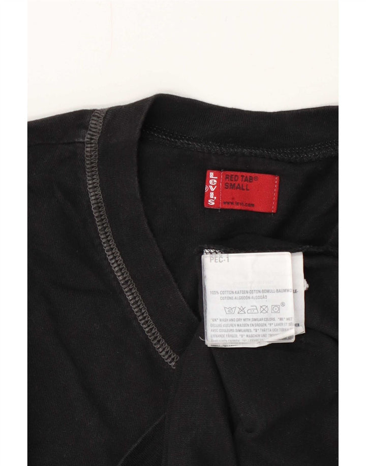 Levi's Hombre Top Manga Larga Pequeño Algodón Negro