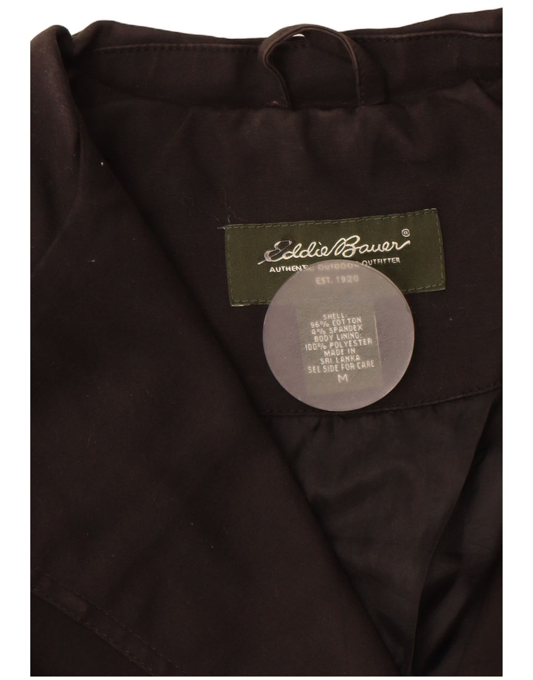 EDDIE BAUER Chaqueta tipo blazer de 3 botones para mujer UK 14 Mediana Algodón negro