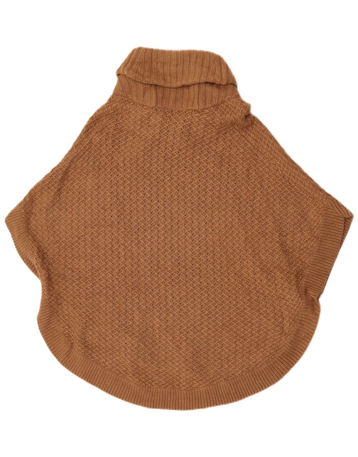 Massimo Dutti Poncho Jumper para Mujer US 8 Lana Marrón Medio