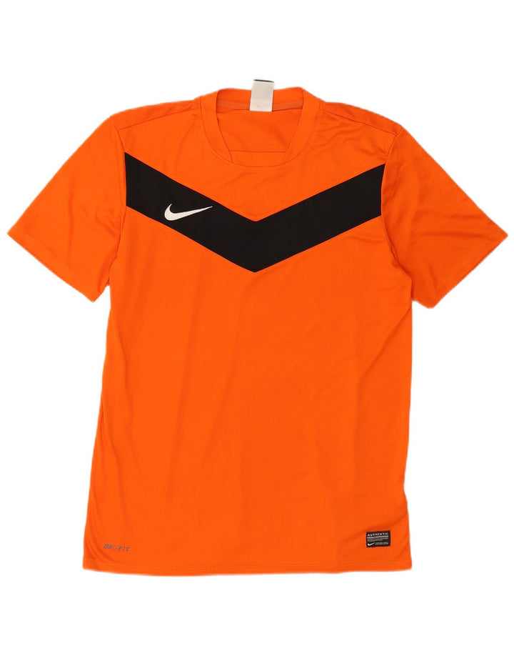 Camiseta Nike Hombre Top Medium Naranja Colorblock Poliéster