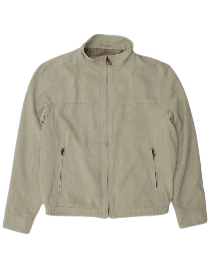 Marks & Spencer Chaqueta Bomber para Hombre UK 38 Poliéster Verde Medio