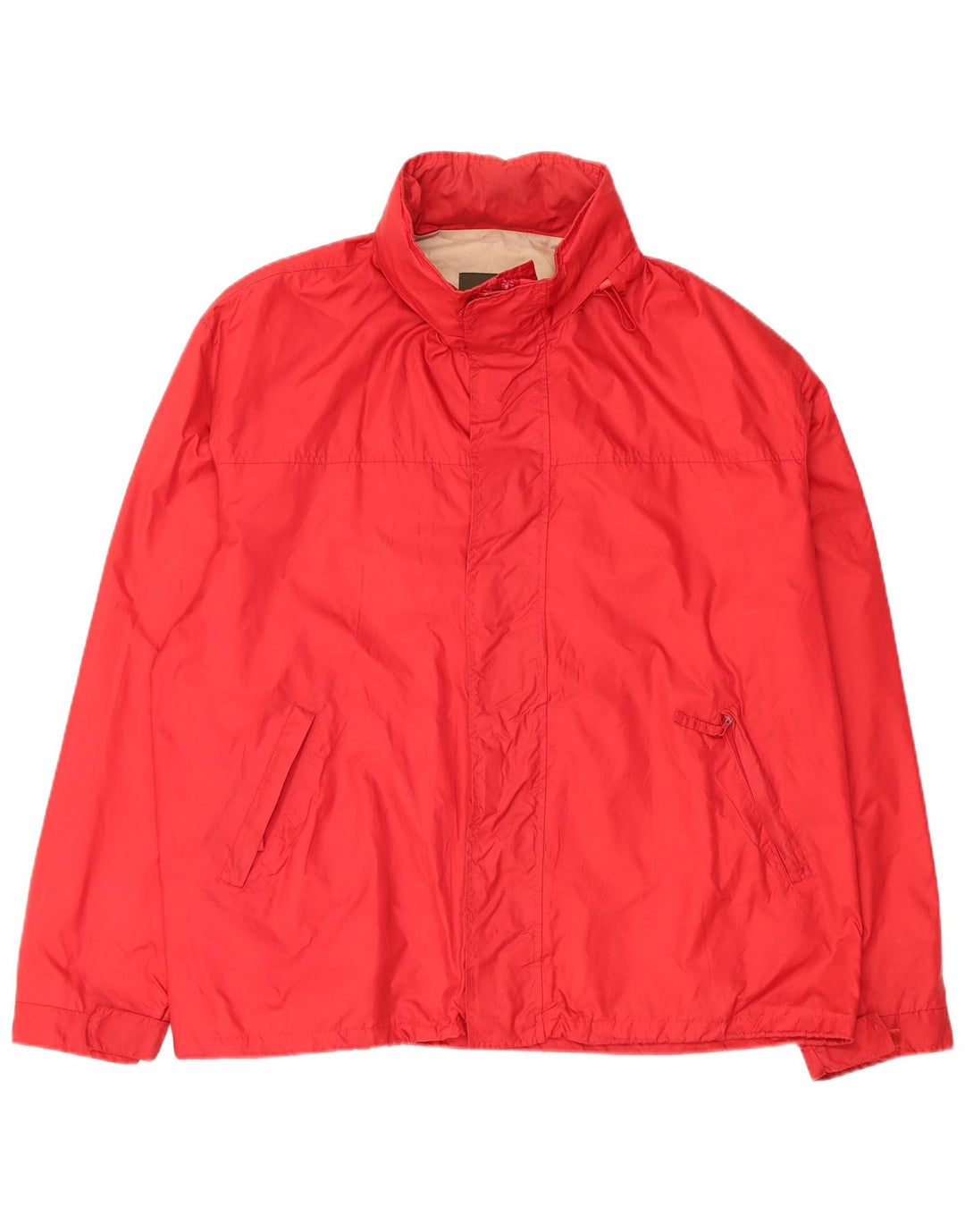 HENRY COTTONS Chaqueta impermeable con capucha para hombre IT 56 3XL Poliamida roja