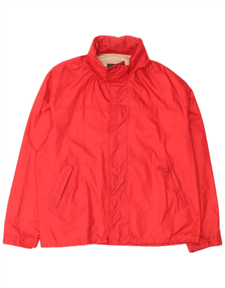 HENRY COTTONS Chaqueta impermeable con capucha para hombre IT 56 3XL Poliamida roja