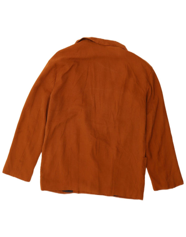 Zara Chaqueta tipo blazer extragrande con 1 botón para mujer UK 6 XS Marrón