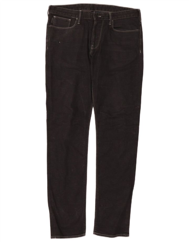 Armani Mens Slim Jeans W32 L34 Algodón Negro