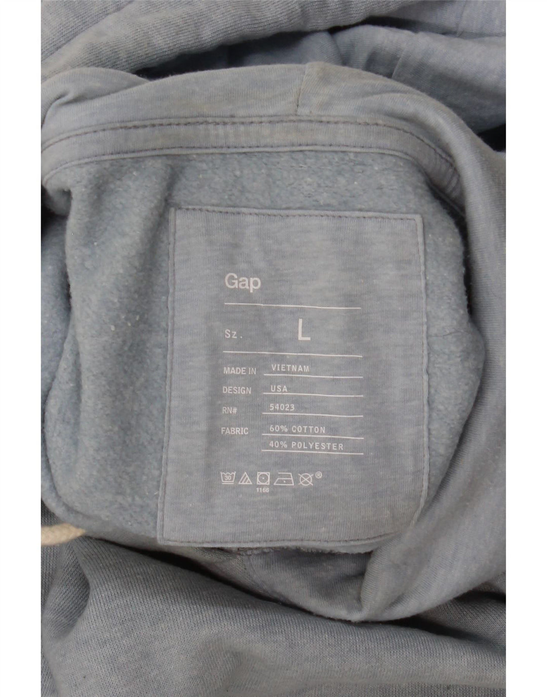 Gap Jersey con capucha para hombre, talla grande, algodón azul