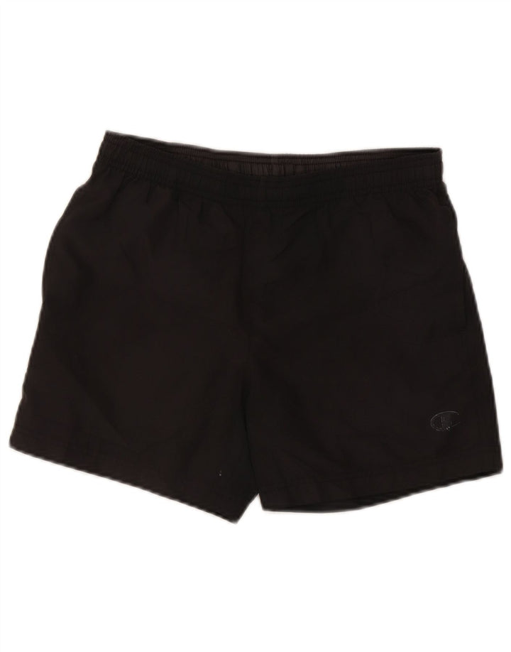 Champion Pantalones cortos deportivos para mujer UK 8 Small Poliéster negro