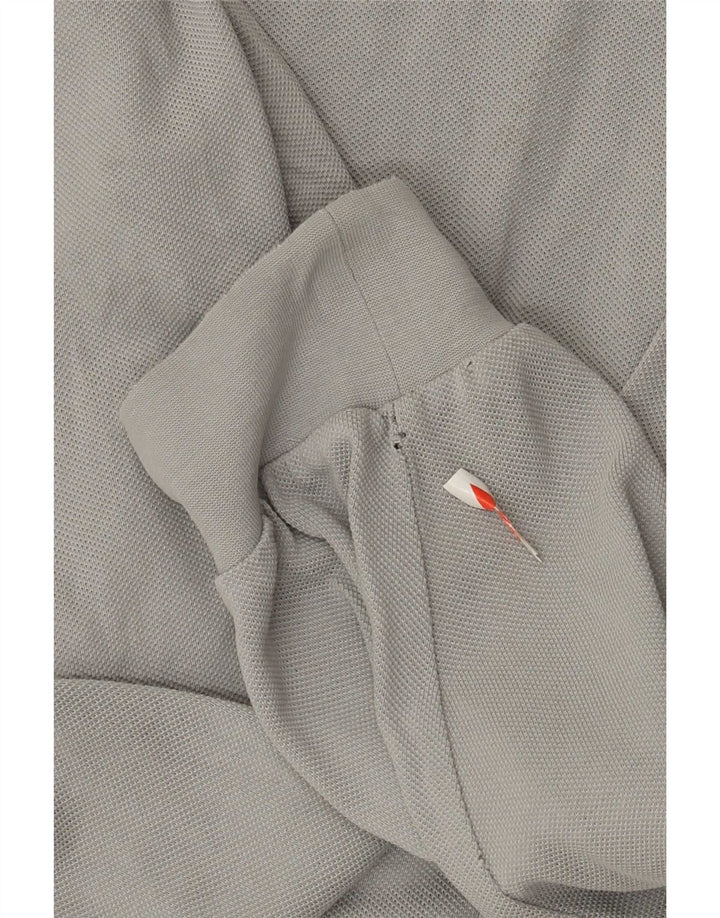 Lacoste Polo de manga larga para hombre talla 8 3XL gris
