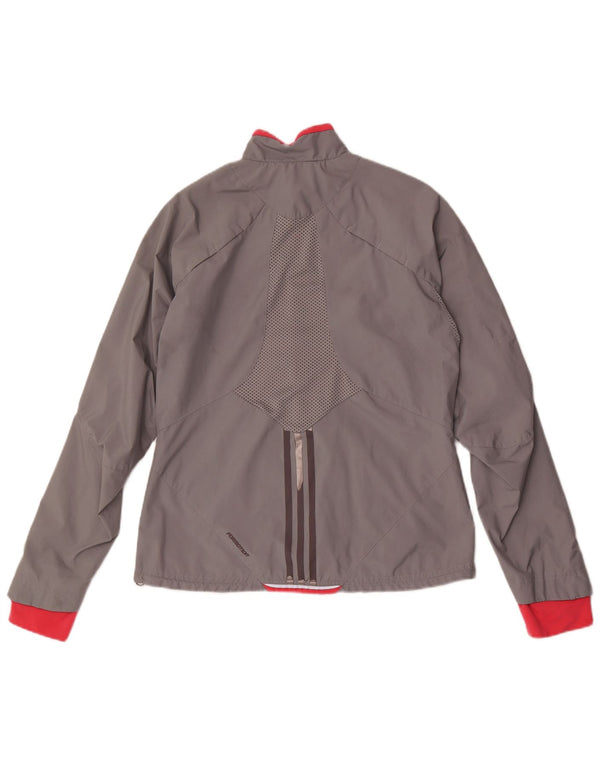 Adidas - Chaqueta de chándal para mujer (talla 40), color gris grande, poliéster
