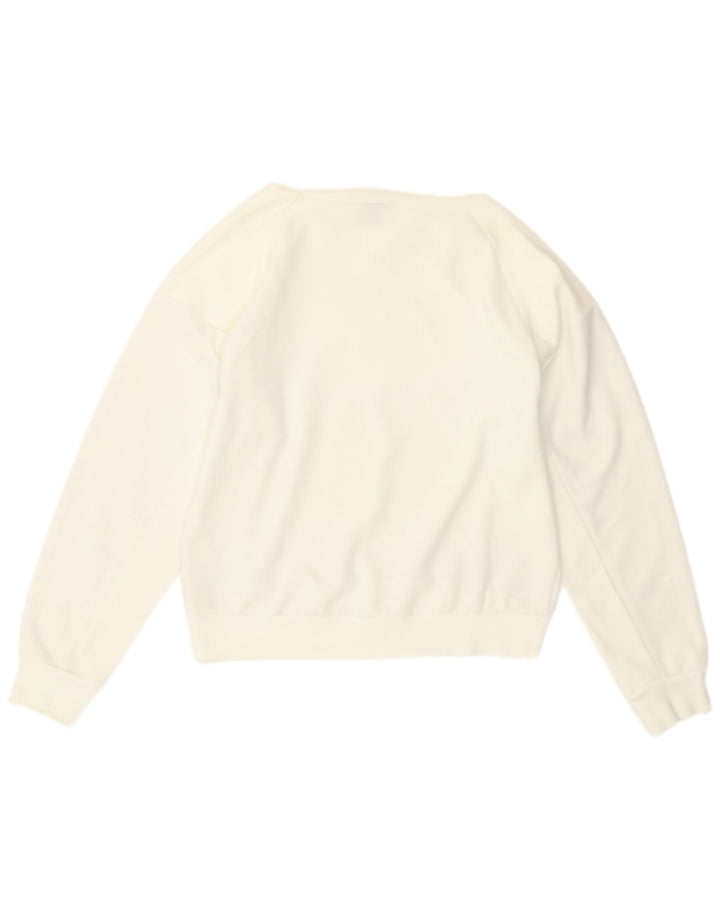 Puma - Sudadera holgada para mujer, talla 10, color blanco