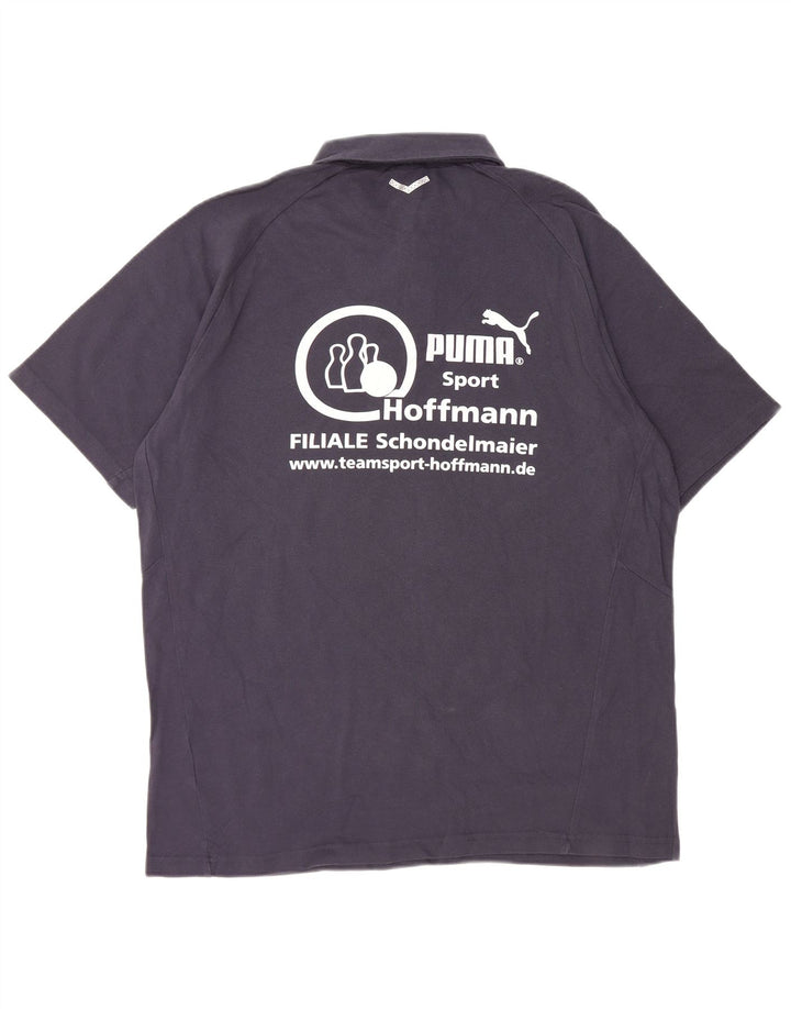 PUMA Polo gráfico para hombre XL Azul marino