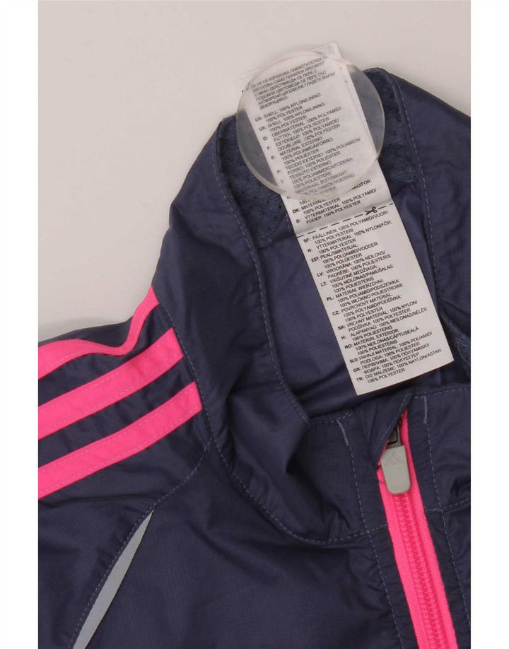 Adidas - Chaqueta de chándal para mujer, talla 40, talla grande, nailon azul marino