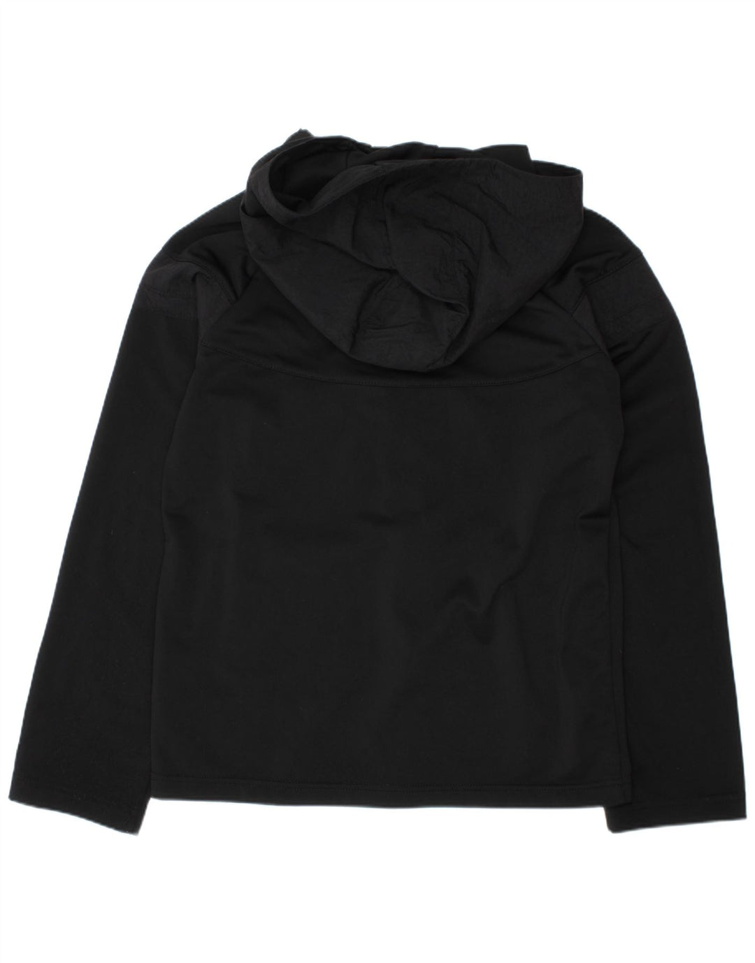 NIKE Sudadera con capucha y cremallera para niñas 10-11 años Mediana Negro Poliéster