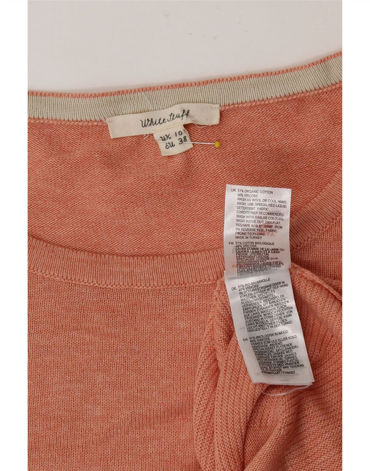 White Stuff - Jersey extragrande con cuello redondo para mujer, talla S, color rosa