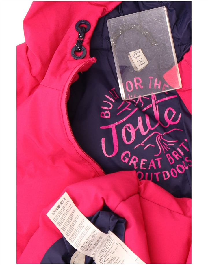 Joules Chaqueta Acolchada Con Capucha Niña 8-9 Años Rosa Poliéster