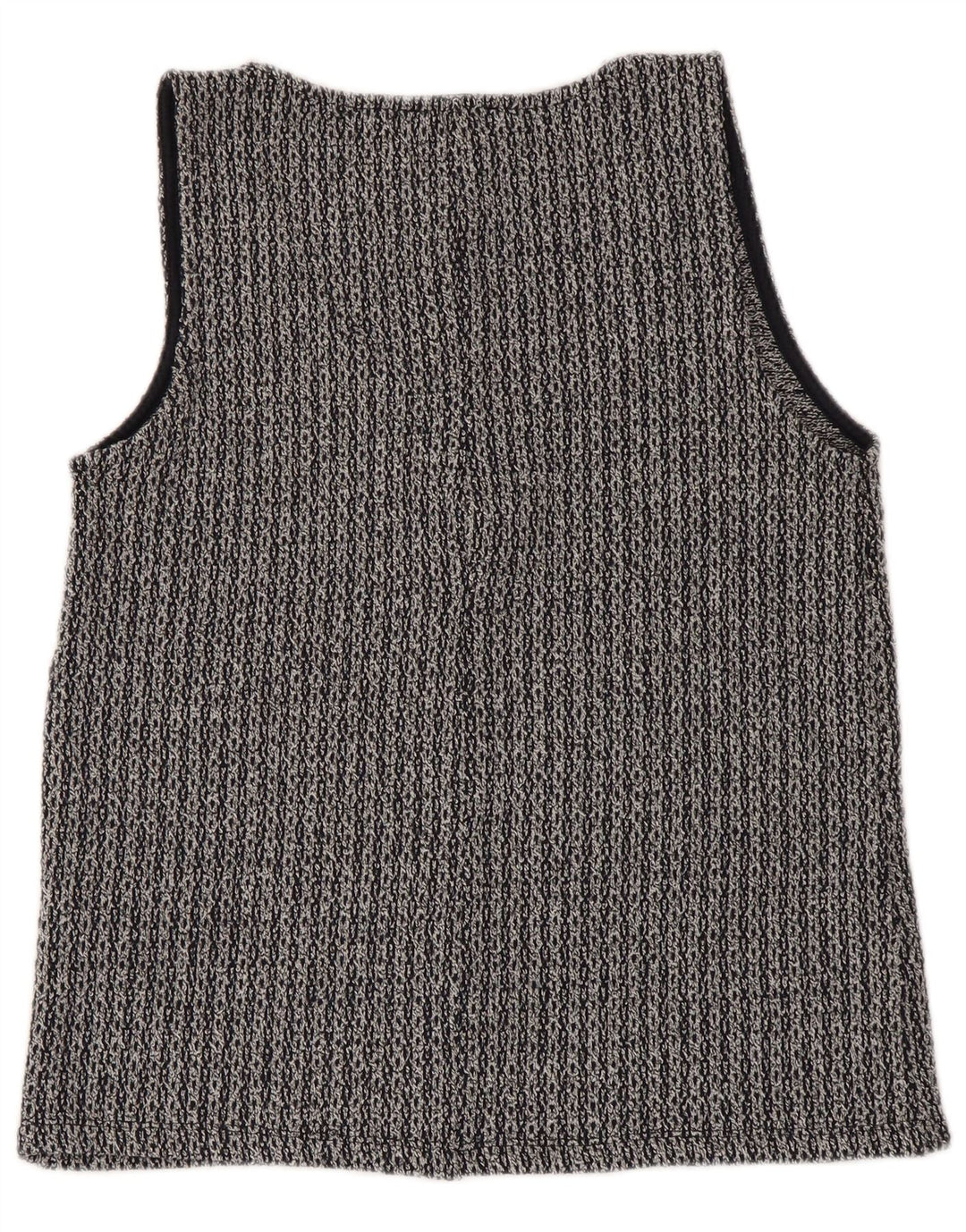 Zara Mujer Chaleco Top UK 42 Poliéster Gris Medio