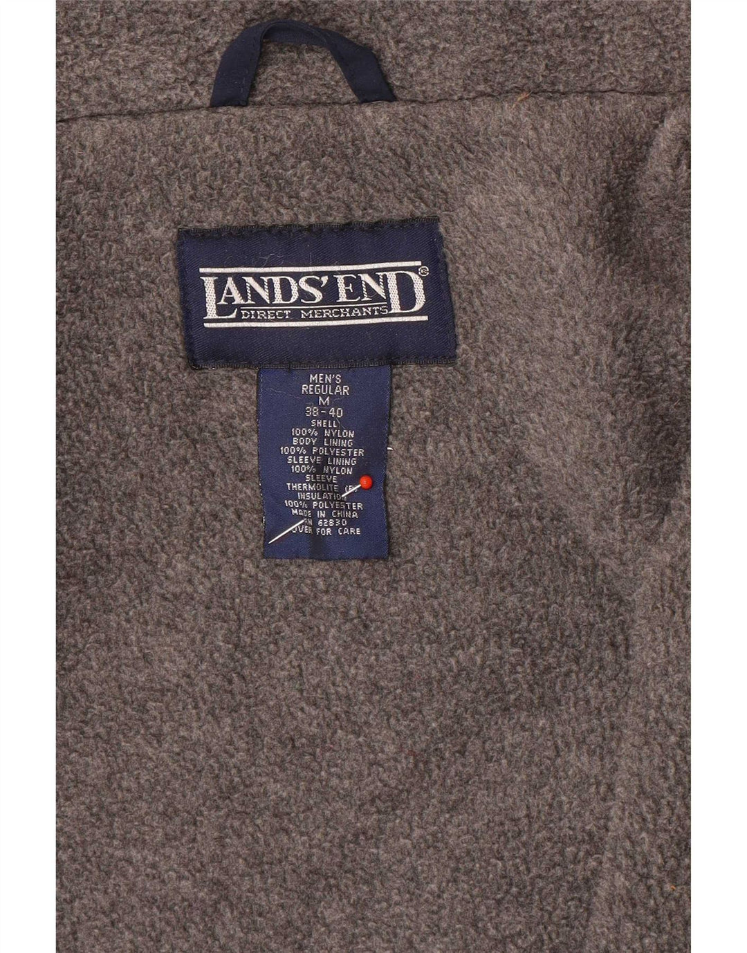 Lands End Chaqueta Parka con Capucha y Ajuste Regular para Hombre UK 38/40 Medium Azul Marino