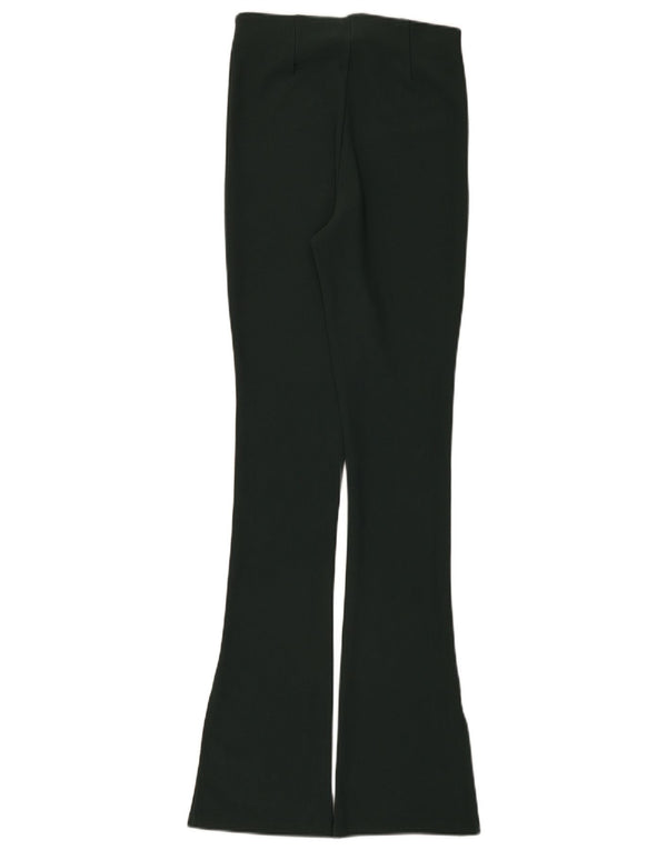 Zara Mujer Leggings Acampanados Reino Unido 8 Pequeño Verde