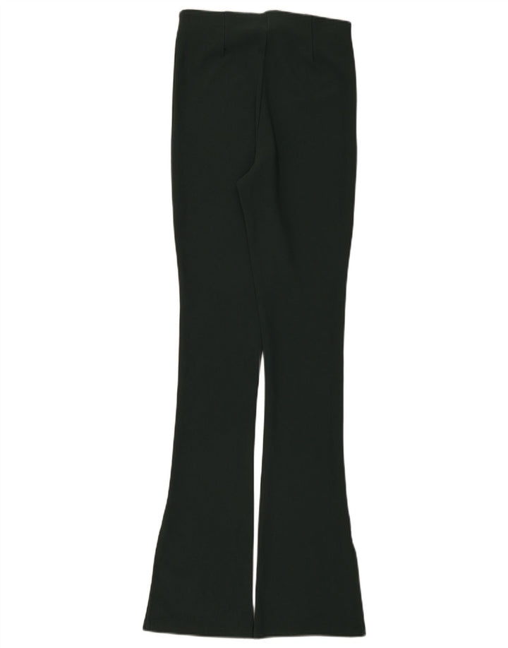 Zara Mujer Leggings Acampanados Reino Unido 8 Pequeño Verde