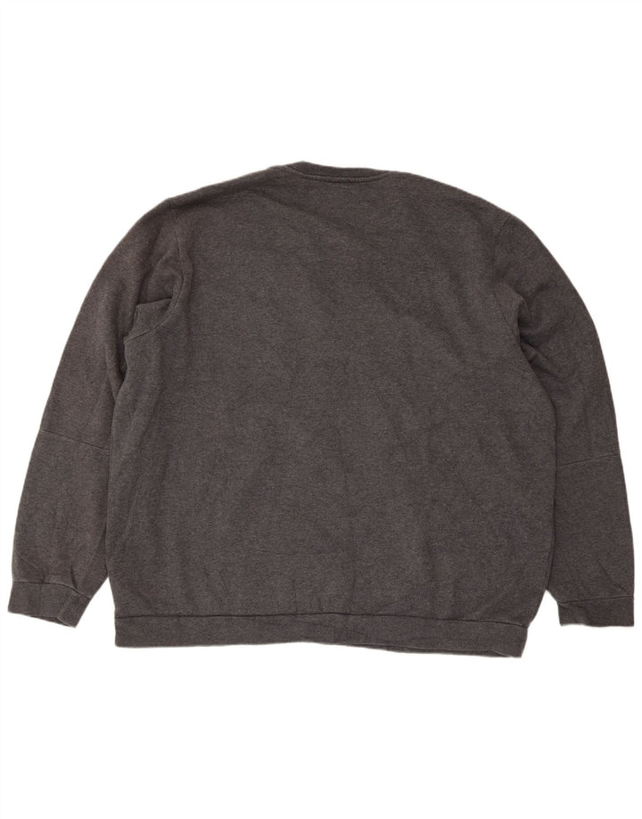 Adidas - Sudadera de corte regular para hombre, talla 2XL, algodón gris
