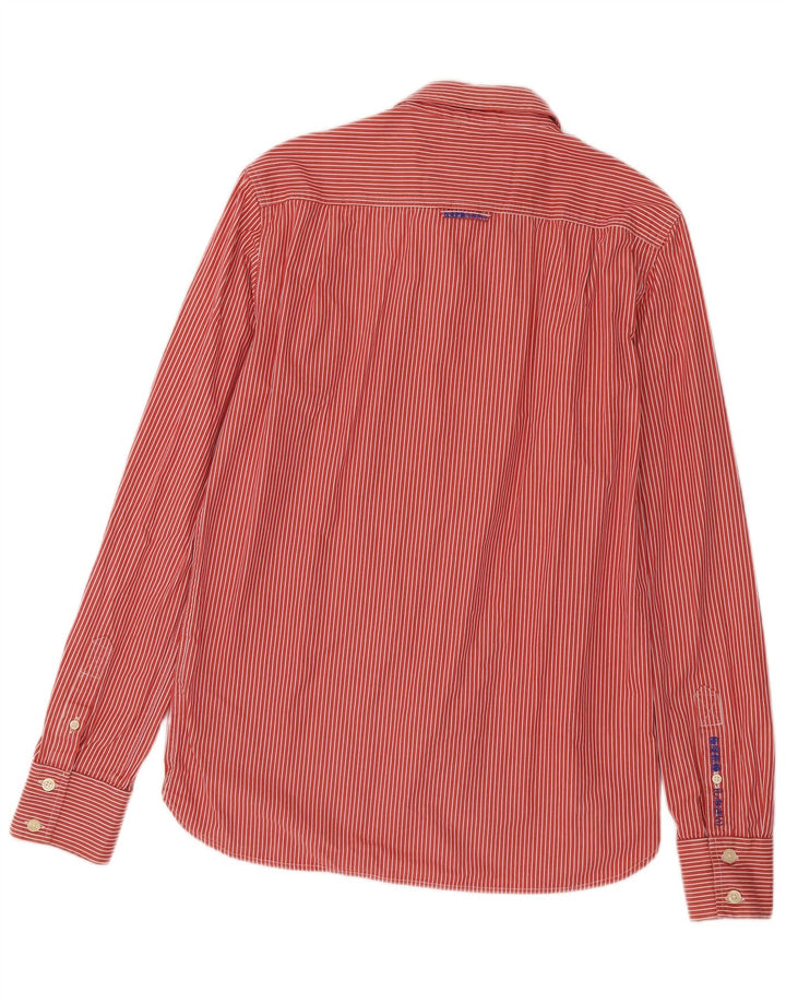 Superdry Camisa Grande De Algodón Con Rayas Rojas Para Hombre
