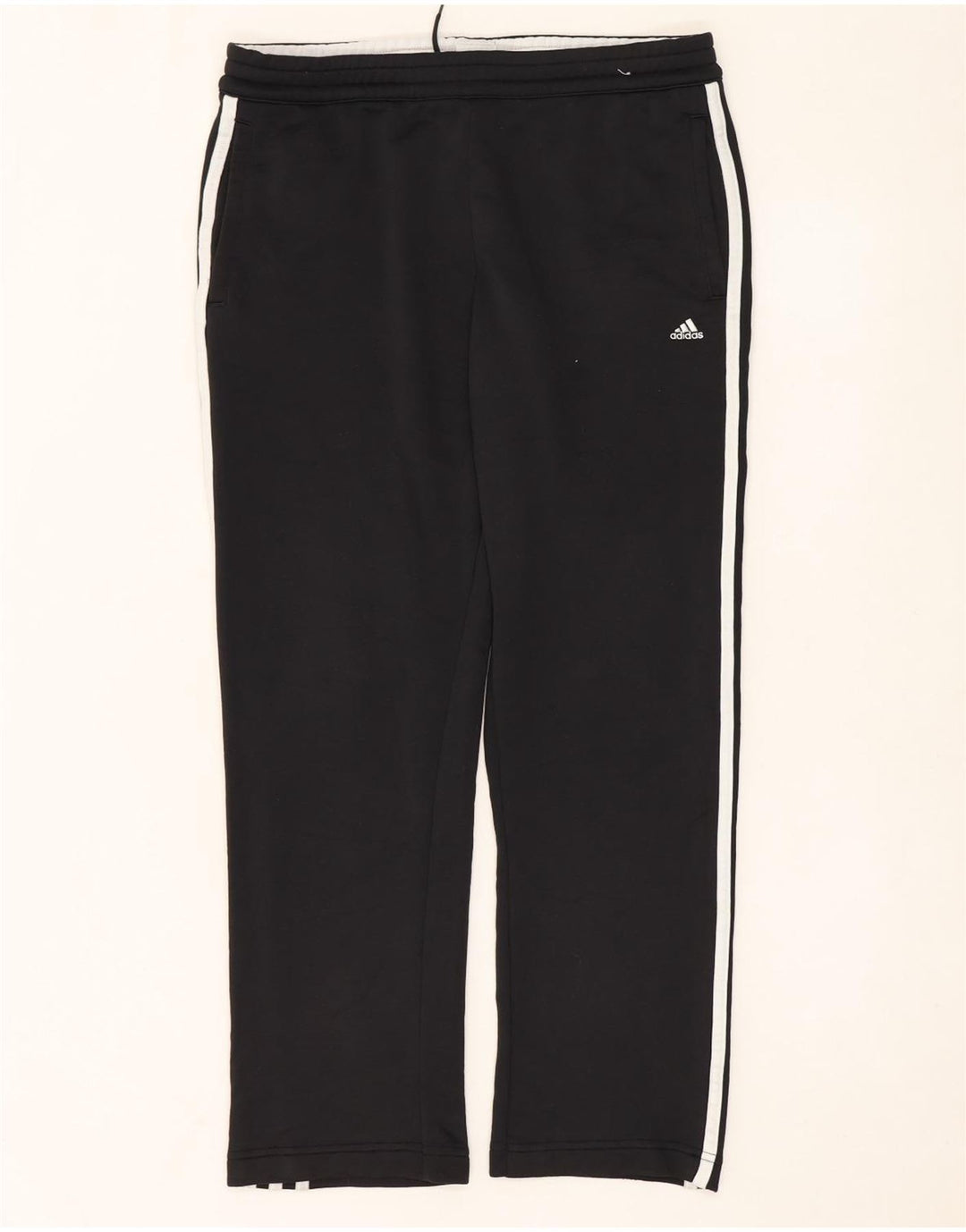 Adidas Mujer Climalite Chándal Pantalones UK 14 Mediano Negro Poliéster