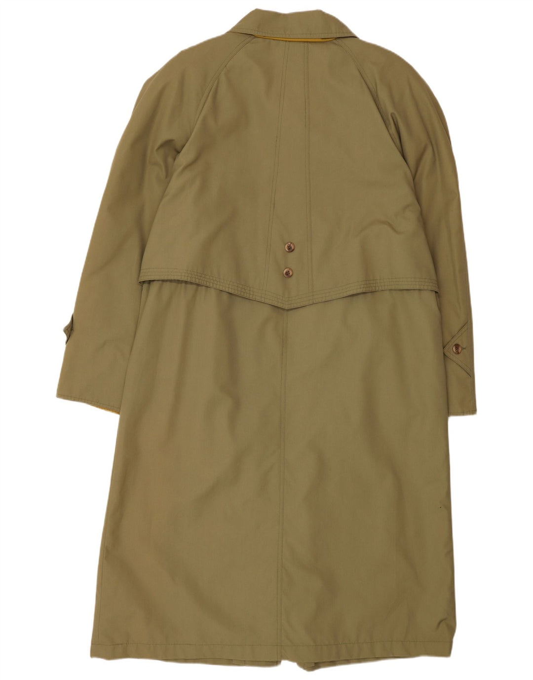 CLASSIC Gabardina larga extragrande para mujer UK 46 Poliéster caqui grande