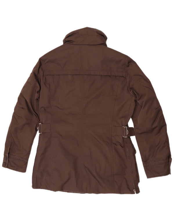PEUTEREY Chaqueta Parka para Hombre UK 38 Marrón Medio Poliéster