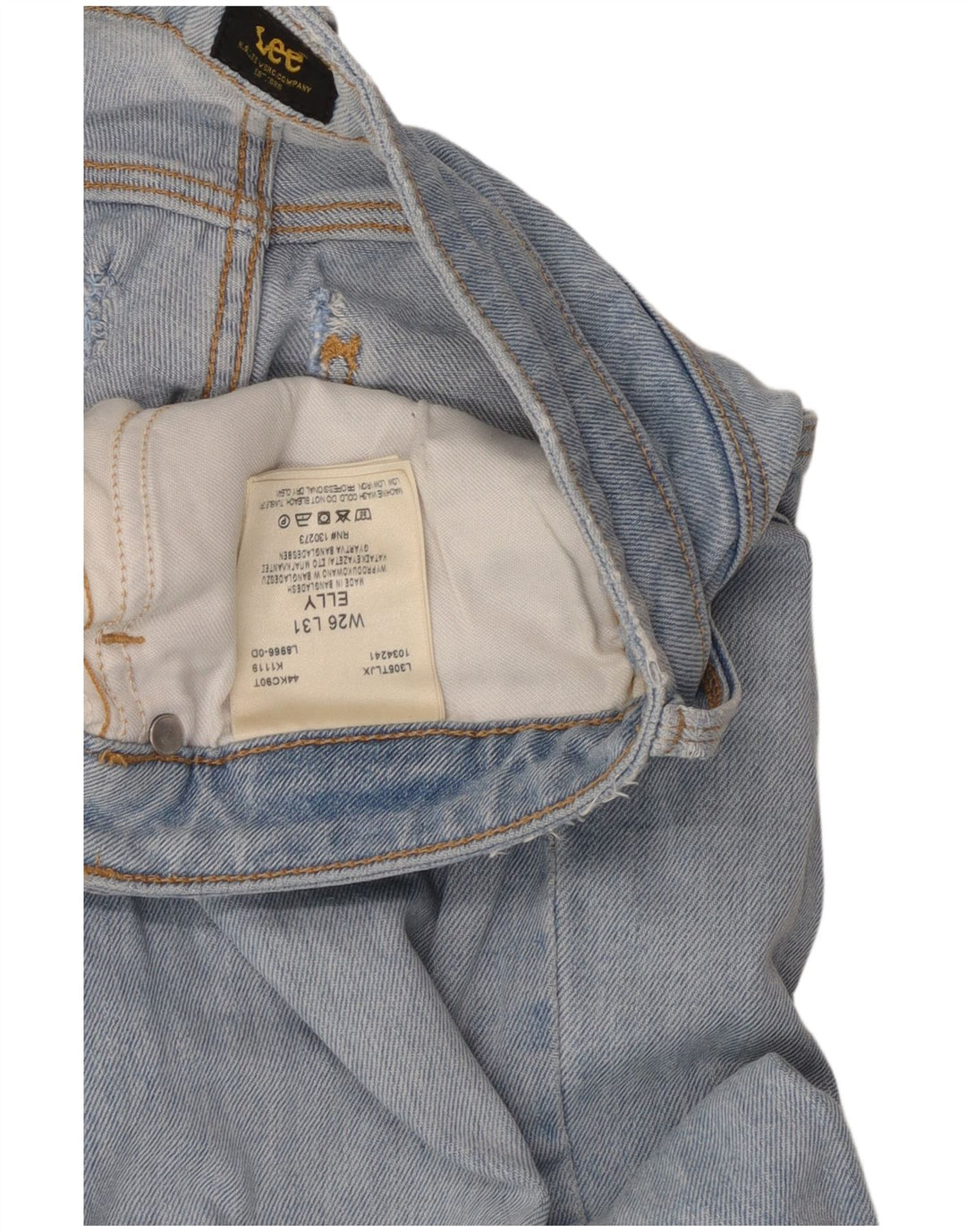 LEE Elly Slim Jeans para Mujer W26 L28 Algodón Azul