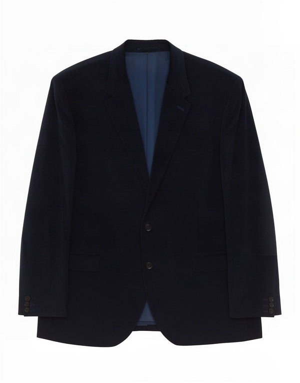 Marks & Spencer Chaqueta tipo blazer de pana entallada para hombre UK 46 XL Azul marino